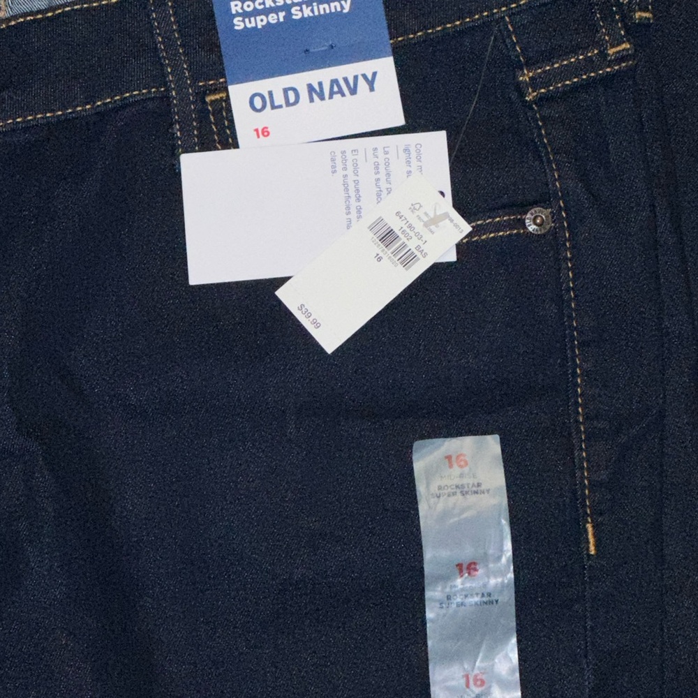 Old Navy Women's Midnight Blue Super Skinny Jeans
